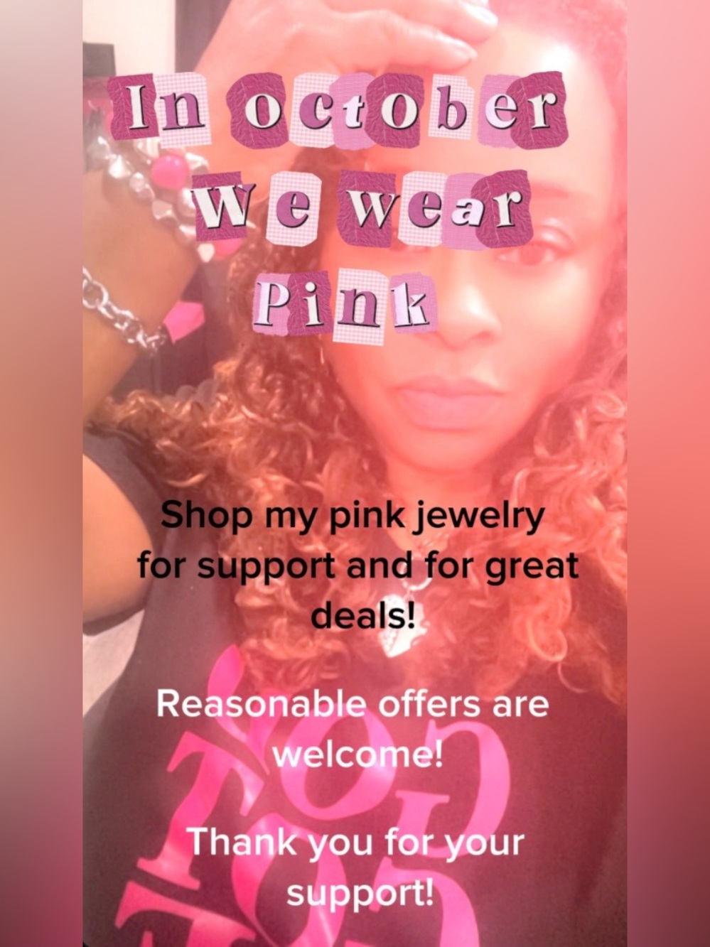 **Don’t buy from this post! Just an Ad! October is around the corner! Wear Pink!